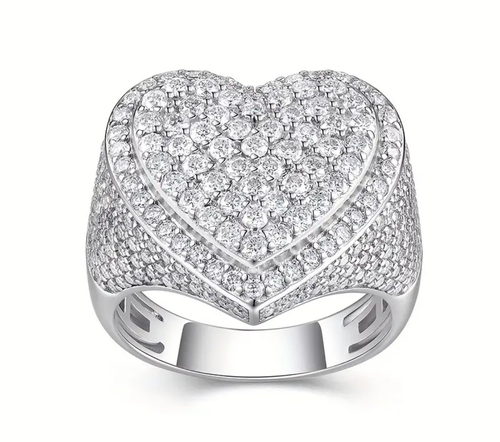 Vvs Moissanite Heart Ring