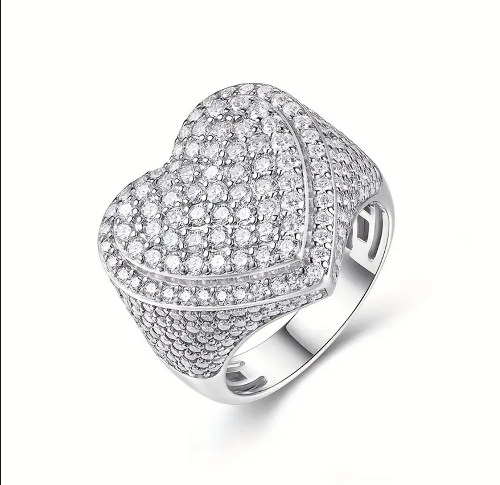 Vvs Moissanite Heart Ring