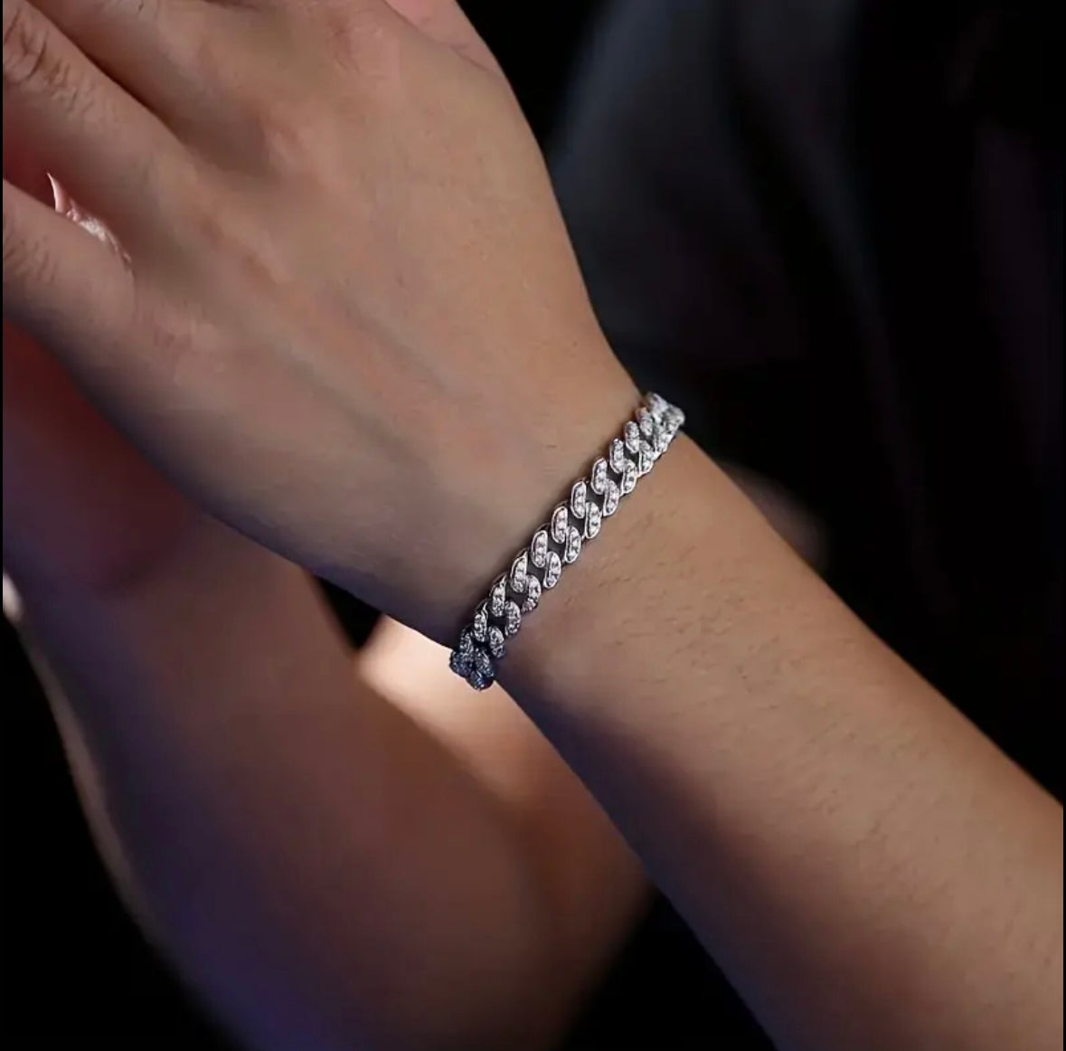 6mm Moissanite Cuban Bracelet