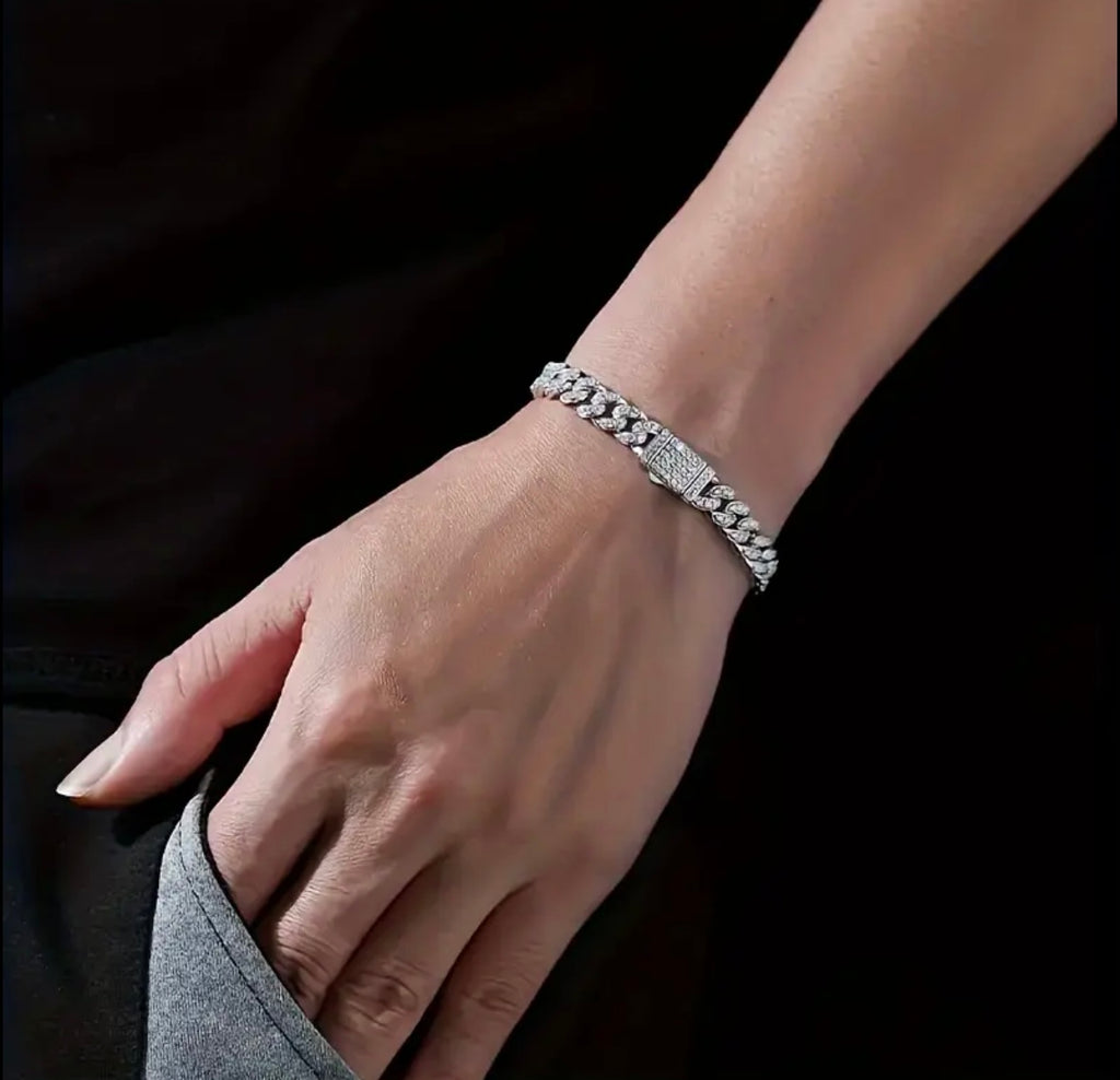 6mm Moissanite Cuban Bracelet