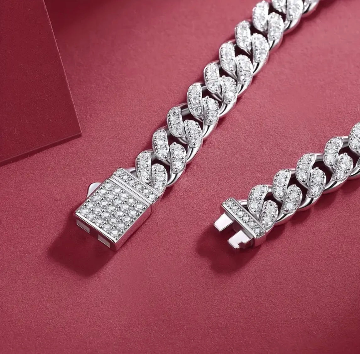 6mm Moissanite Cuban Bracelet