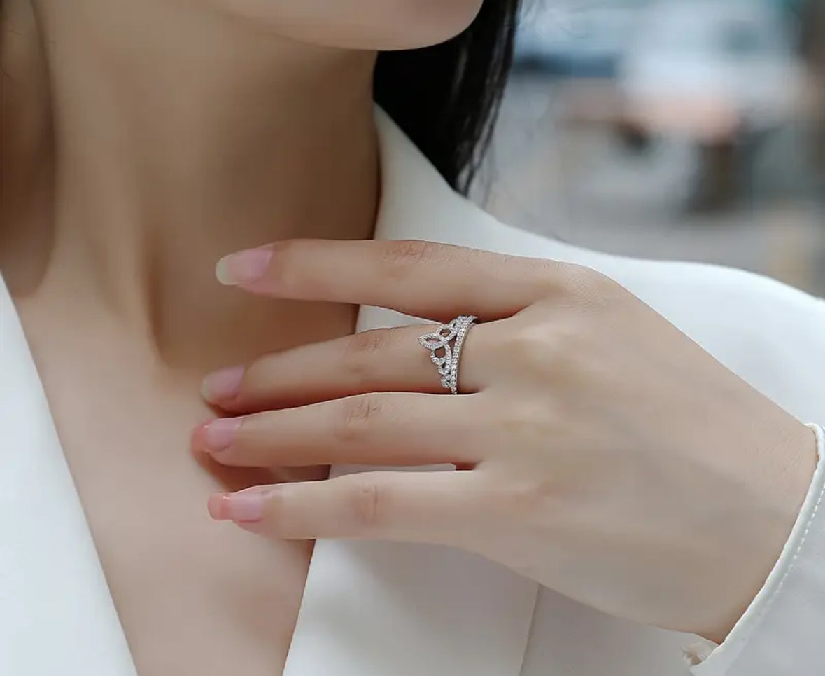 Vvs Princess Crown Ring