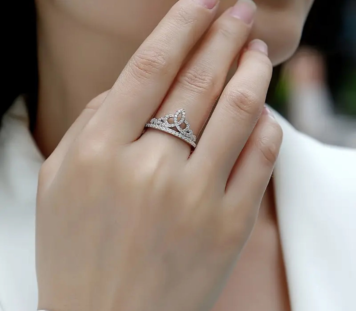 Vvs Princess Crown Ring
