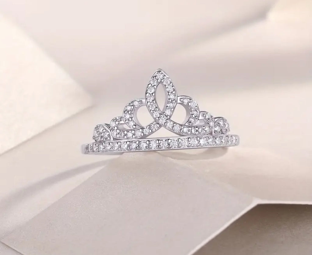 Vvs Princess Crown Ring