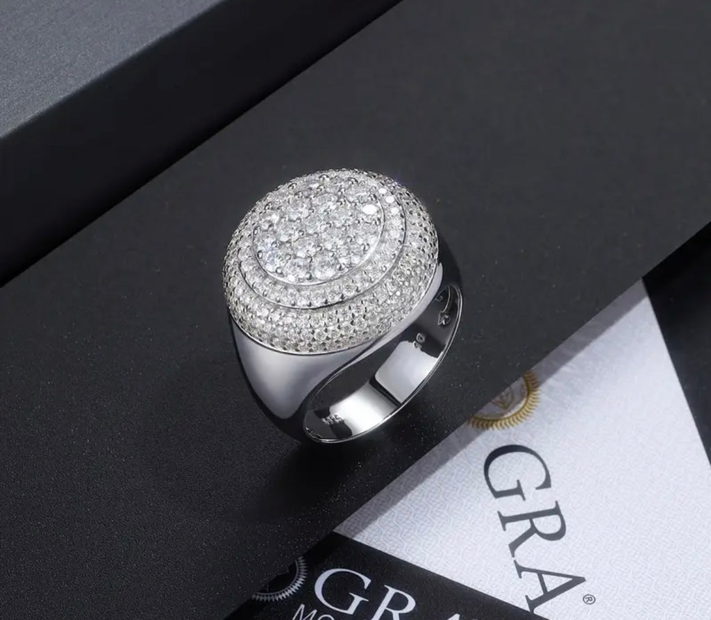Men Moissanite Ring