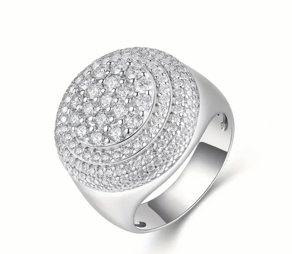 Men Moissanite Ring