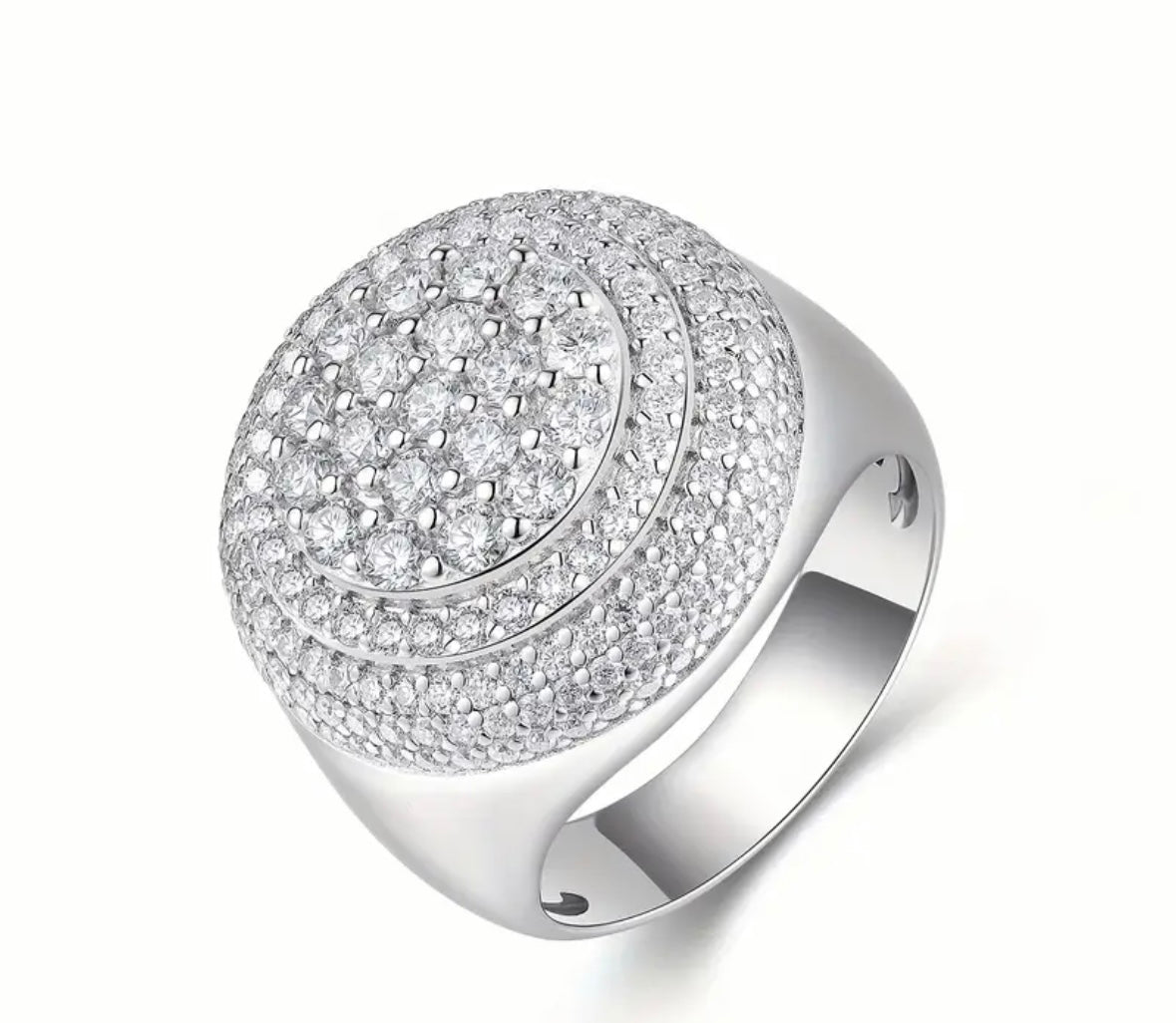 Men Moissanite Ring