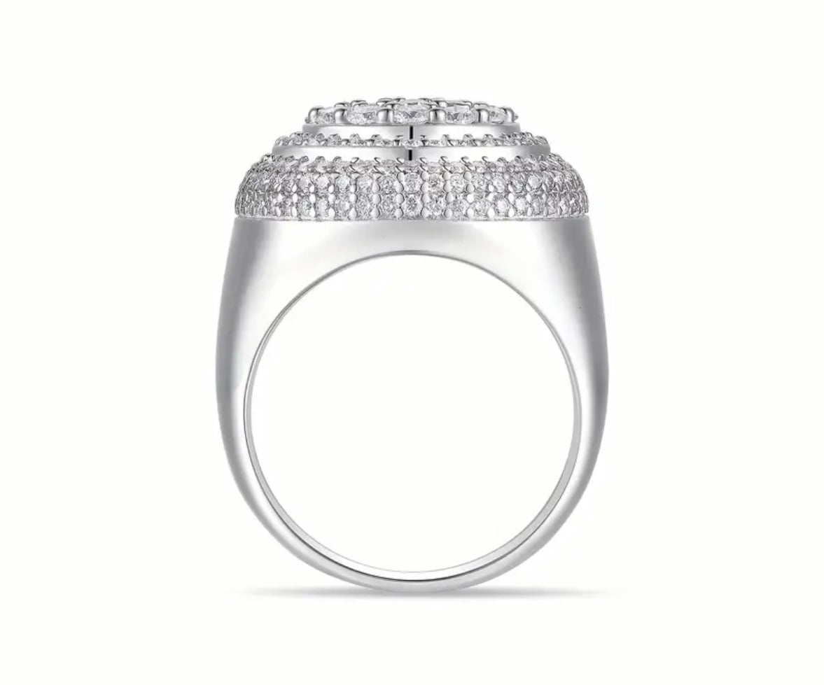 Men Moissanite Ring