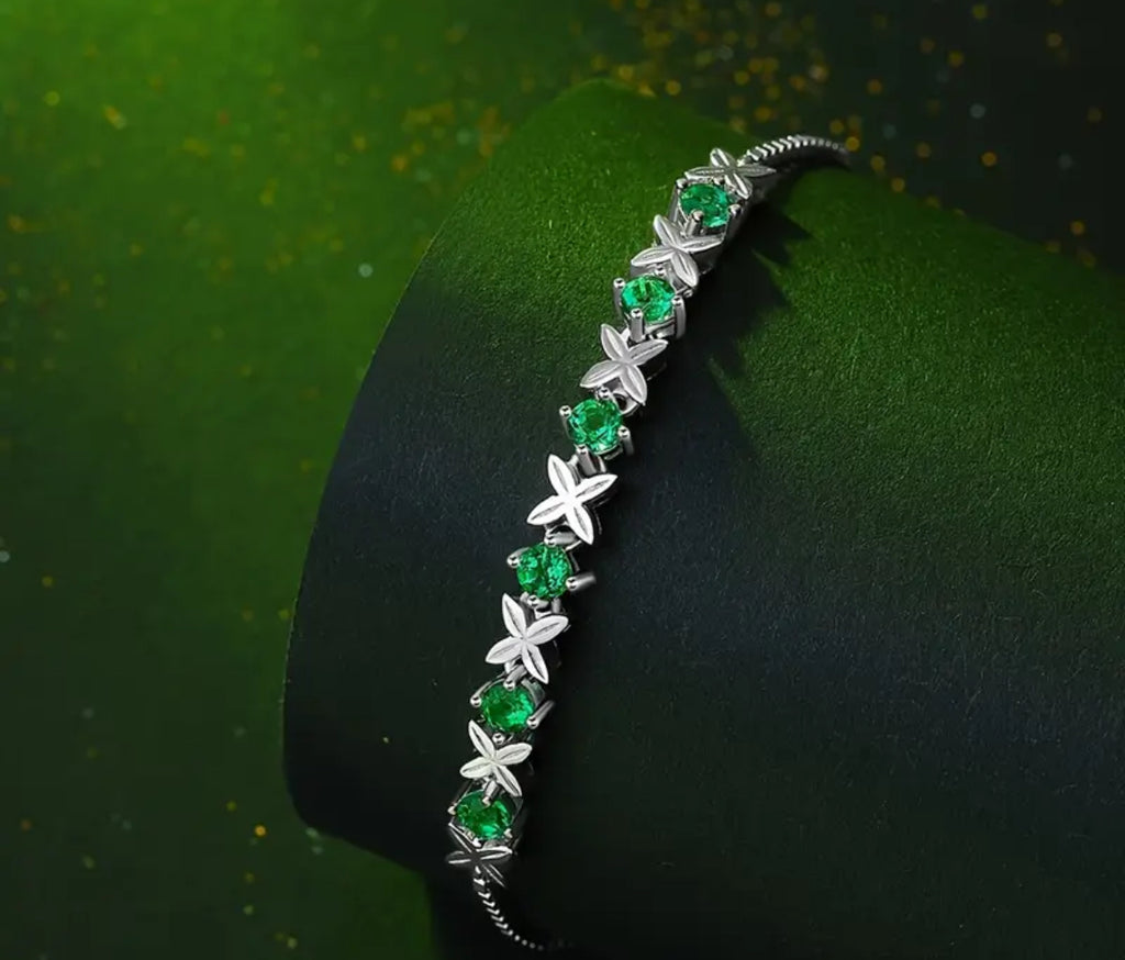 Vvs Moissanite Emerald Bracelet