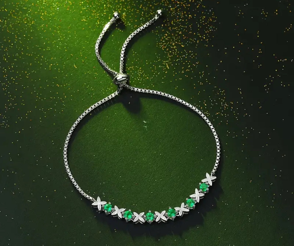 Vvs Moissanite Emerald Bracelet