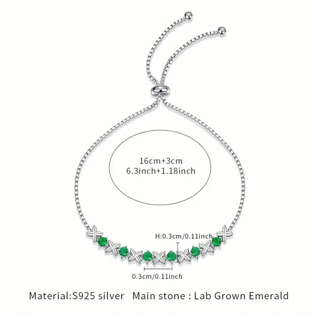 Vvs Moissanite Emerald Bracelet