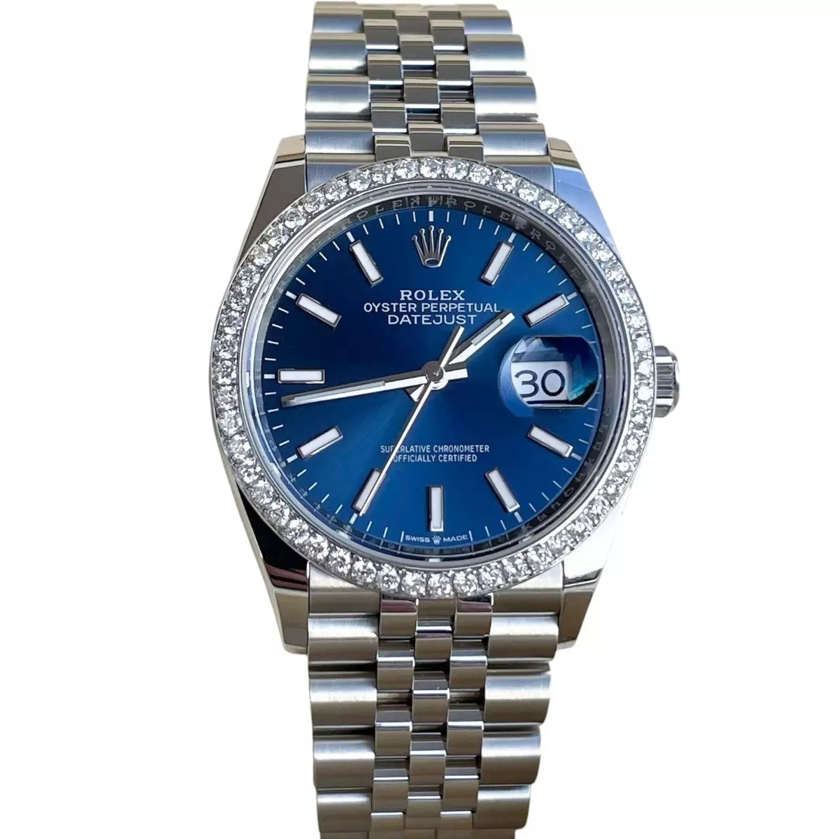 Blue Face Rolex Datejust 1.4ct