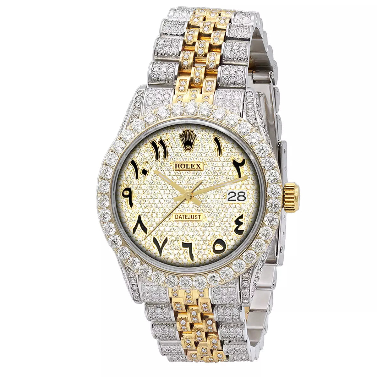 Two Tone Arabic Font Rolex Datejust