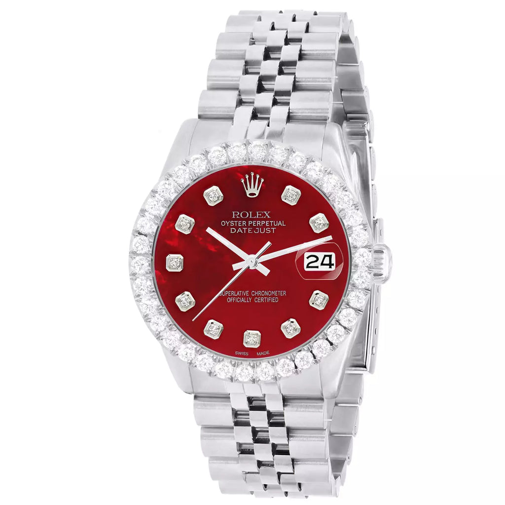 Rolex Datejust Red Face