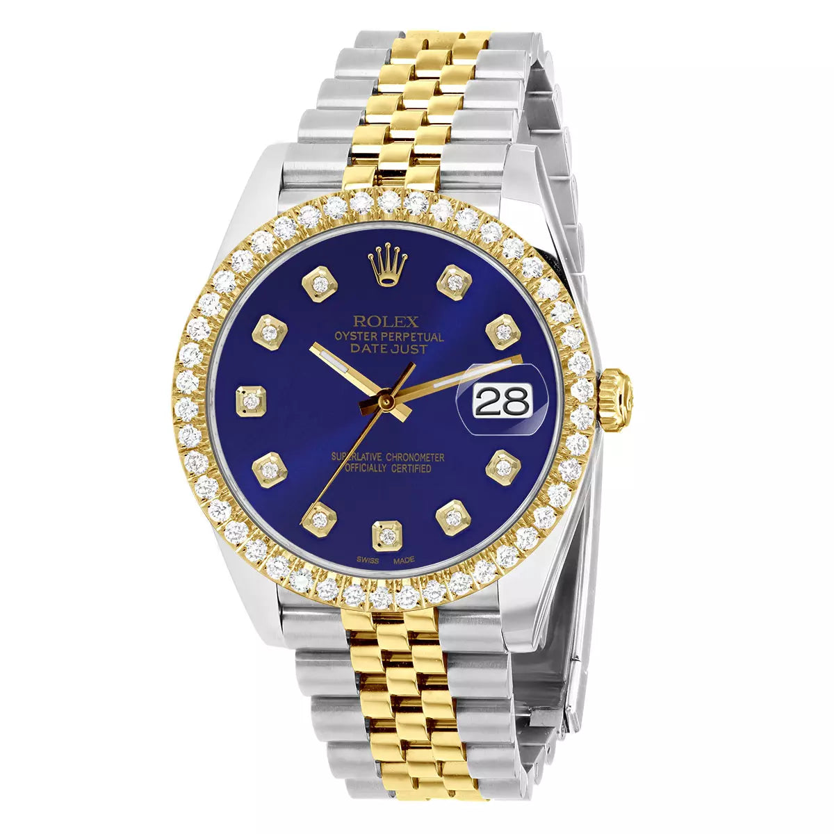 Rolex Datejust Blue Face Oysrter Band