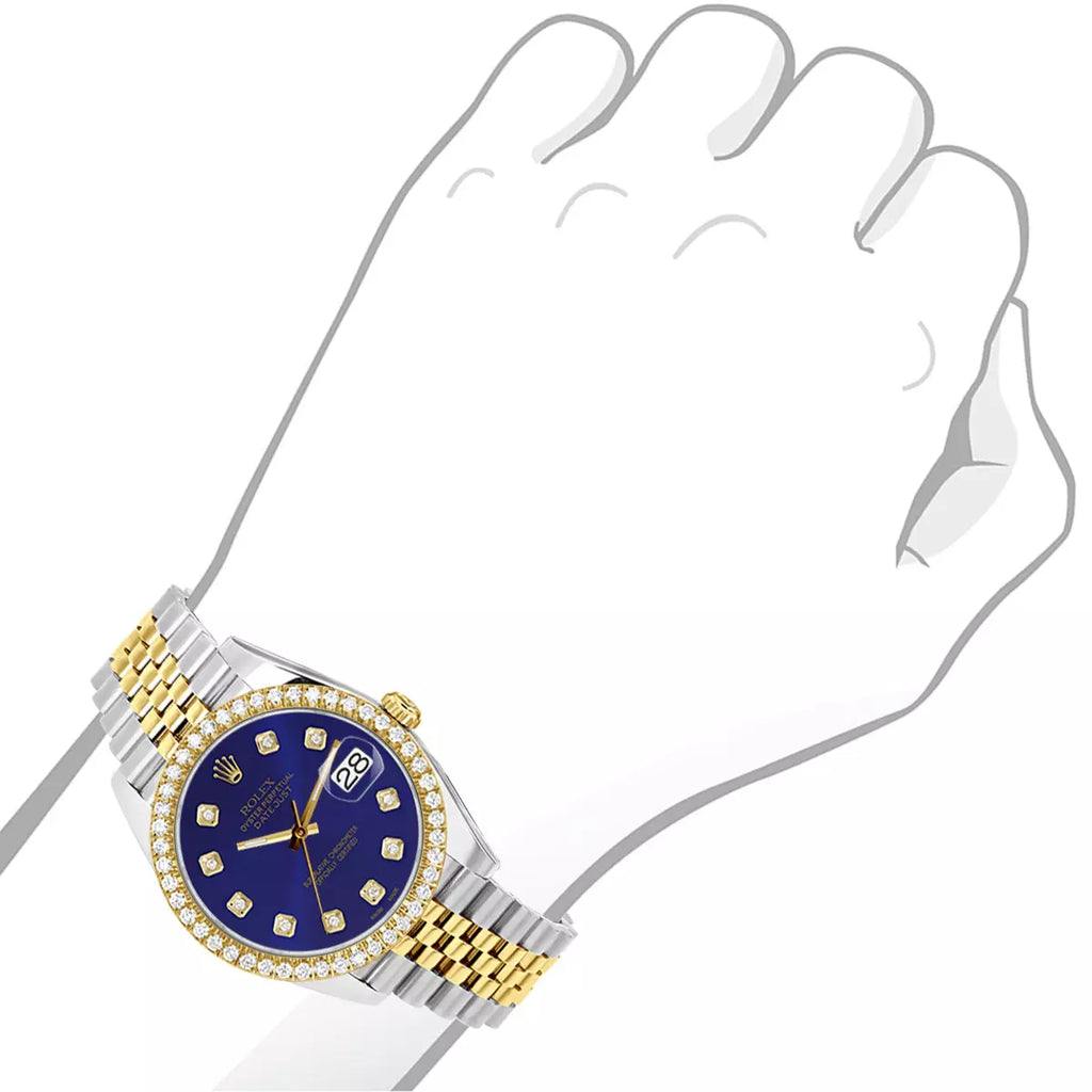 Rolex Datejust Blue Face Oysrter Band