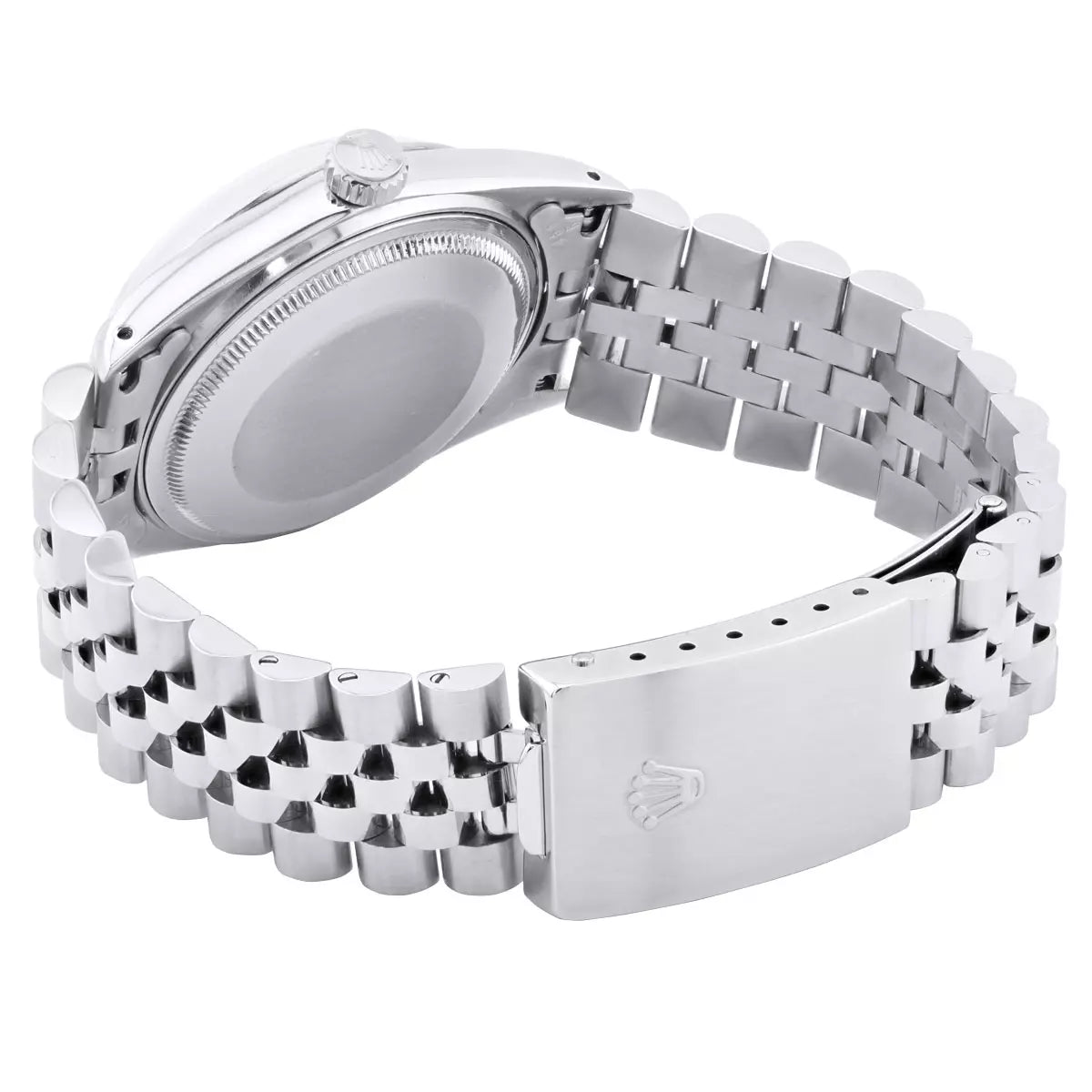 Rolex Datejust Black Face 1.4ct