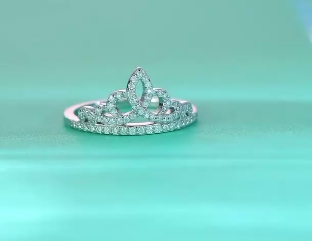 Vvs Princess Crown Ring